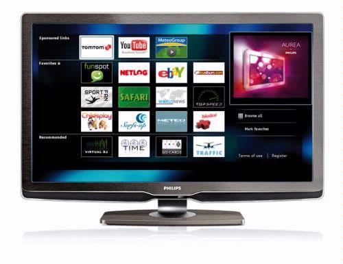 Met NetTV brengt Philips een aantal internet diensten zoals YouTube, TomTom en e-Bay naar de televisie.