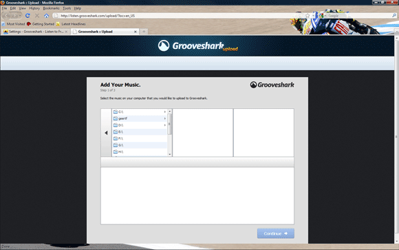Streaming met Grooveshark