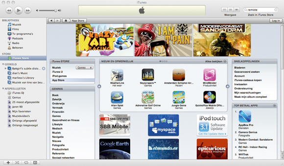 Bedien iTunes met je iPhone of iPod