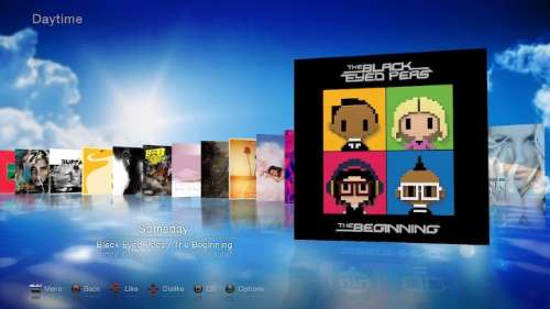 Music Unlimited op de PlayStation 3 ziet er helemaal anders uit dan in de browser.